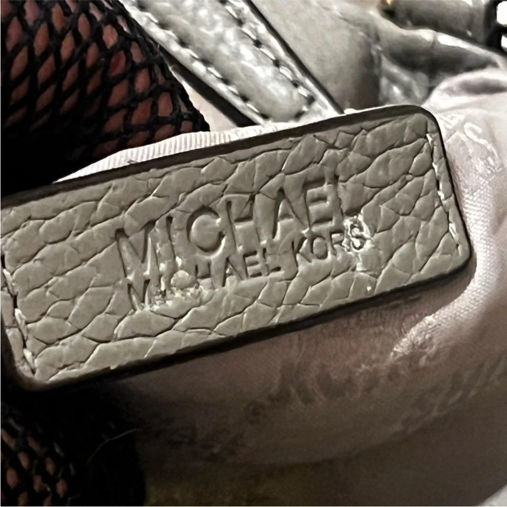Michael Kors Pebble Gray Leather Crossbody Bag
